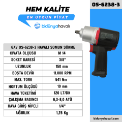 GAV OS-6238-3 Havalı Somun Sökme