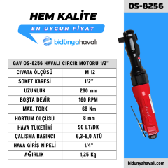 GAV OS-8256 Havalı Cırcır Motoru 1/2''