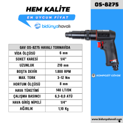 GAV OS-8275 Havalı Tornavida