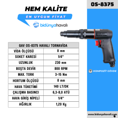 GAV OS-8375 Havalı Tornavida