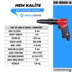 GAV OS-9002-8 Havalı Tornavida