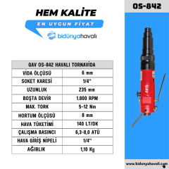 GAV OS-842 Havalı Tornavida