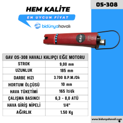 GAV OS-308 Havalı Eğe Motoru