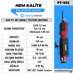 GAV PT-301 Havalı Testere Motoru