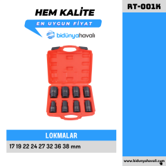 ROTAKE RT-001K Havalı Lokma Seti 8 Parça 3/4'' Altı Köşe CrMO