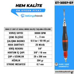 EMAX ET-3007-07 Havalı Mikro Taşlama-Eğeleme