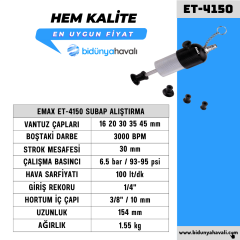 EMAX ET-4150 Subap Alıştırma