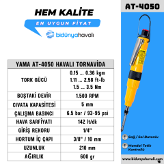 YAMA AT-4050 Havalı Tornavida 5 mm