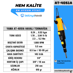 YAMA AT-4051A Havalı Tornavida 5.5 mm