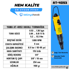 YAMA AT-4053 Havalı Tornavida Dıştan Tork Ayarlı 6 mm