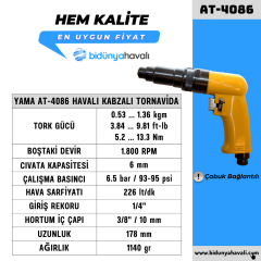 YAMA AT-4086 Havalı Kabzalı Tornavida 6 mm