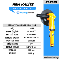 YAMA AT-7074 Havalı Polisaj 180 mm