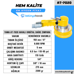YAMA AT-7020 Havalı Orbital Daire Zımpara 150 mm